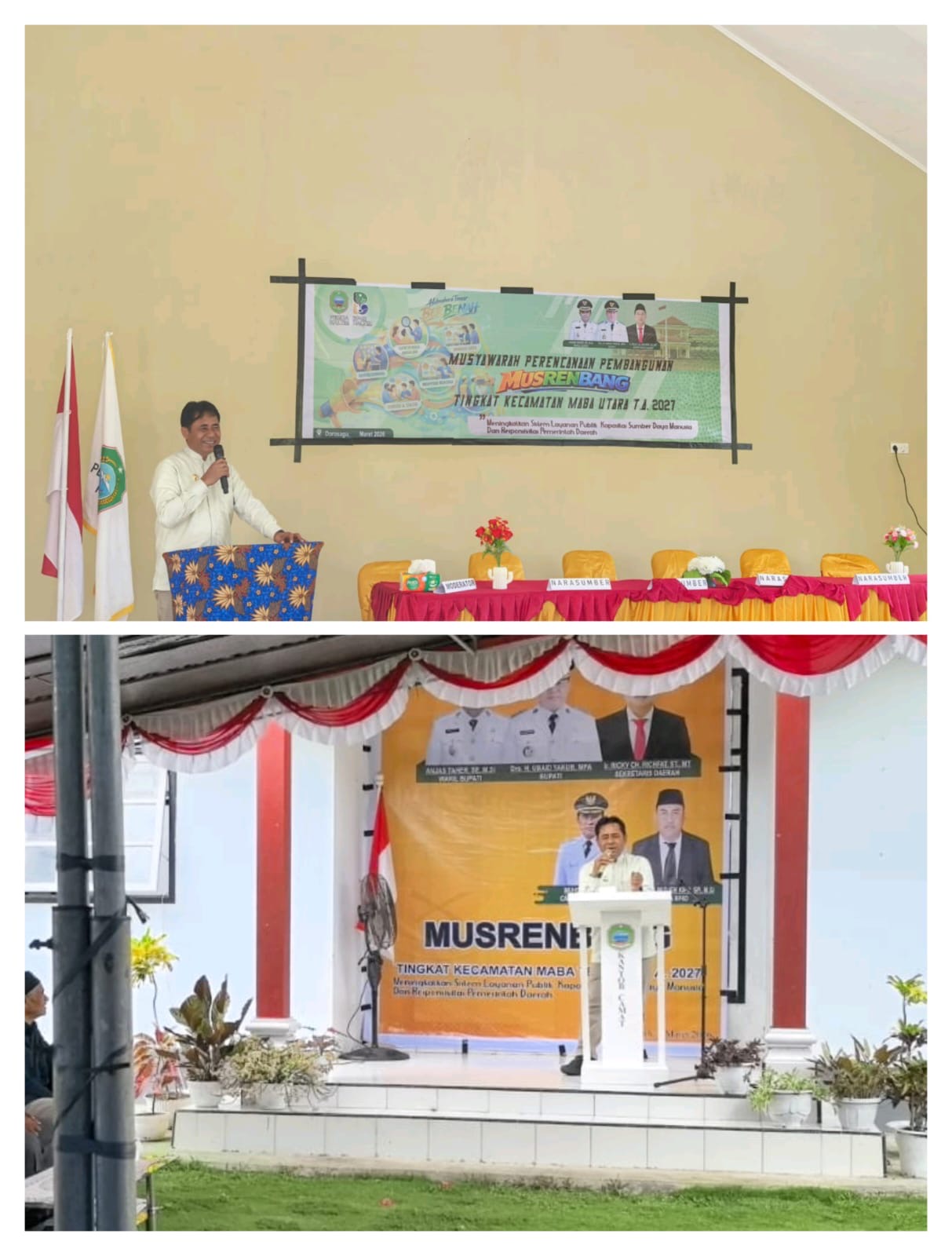 Bupati Halmahera Timur Buka Resmi Musrenbang T.A 2027 Di Kecamatan Maba Utara dan Maba Tengah