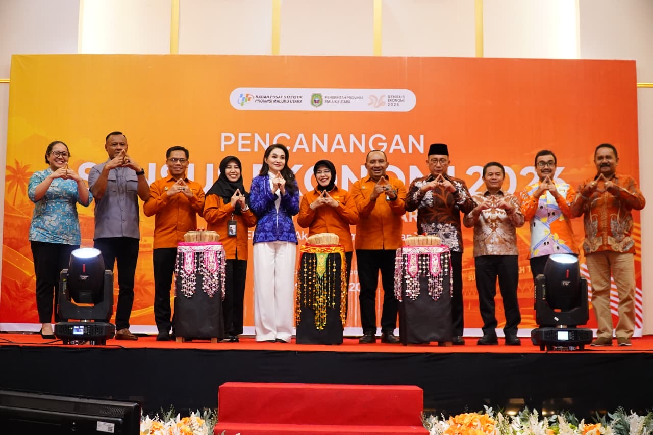 Hadiri Pencanangan Sensus Ekonomi 2026 Bersama Ketua BPS RI dan Gubernur, Wabup Anjas Taher Tegaskan Komitmen Halmahera Timur