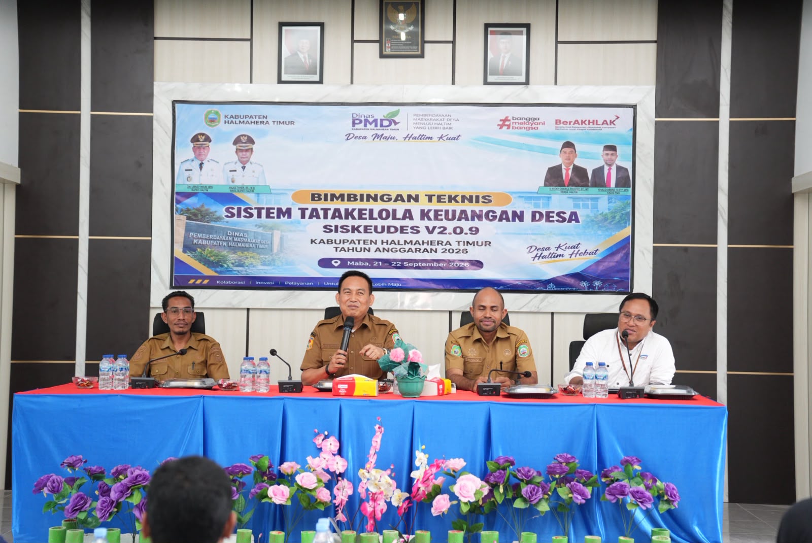 Sekda Haltim Buka Bimtek SISKEUDES V2.0.9 bagi 102 Desa
